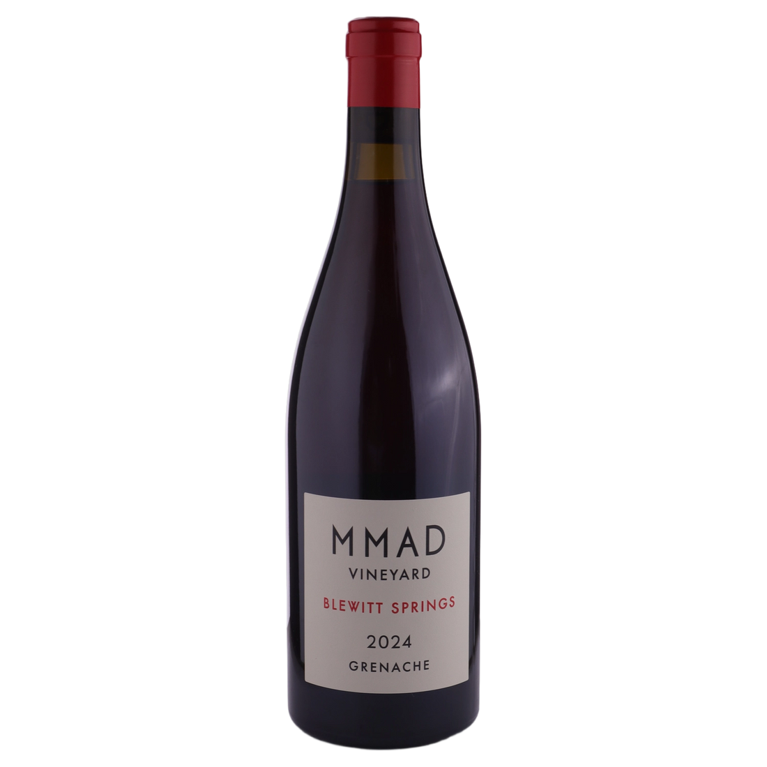 A bottle of MMAD Vineyard Grenache 2024 750ml Red Wine