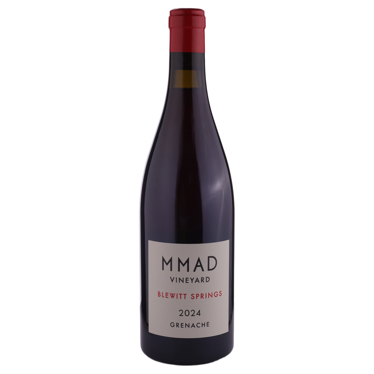 A bottle of MMAD Vineyard Grenache 2024 750ml Red Wine