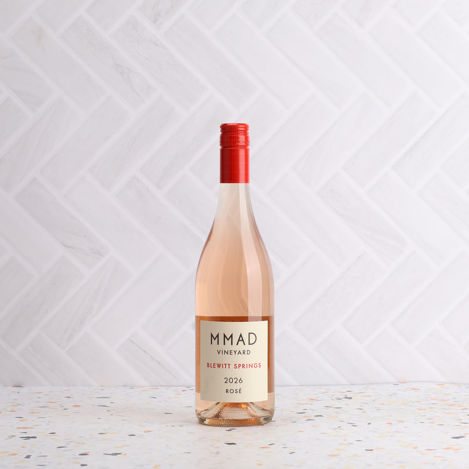 A bottle of MMAD Vineyard Rosé 2026 750ml Rose Wine