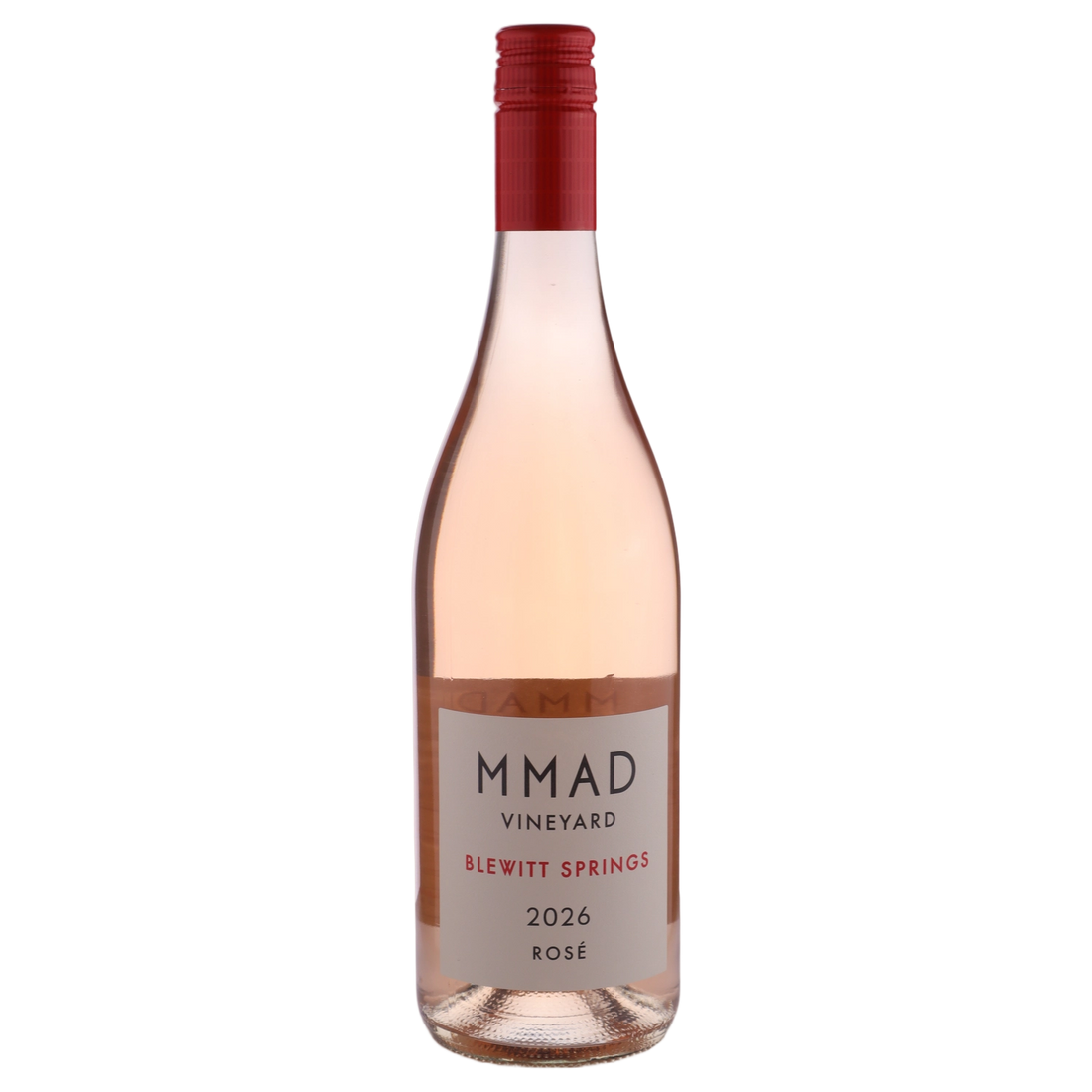A bottle of MMAD Vineyard Rose 2026 750ml Rose Wine