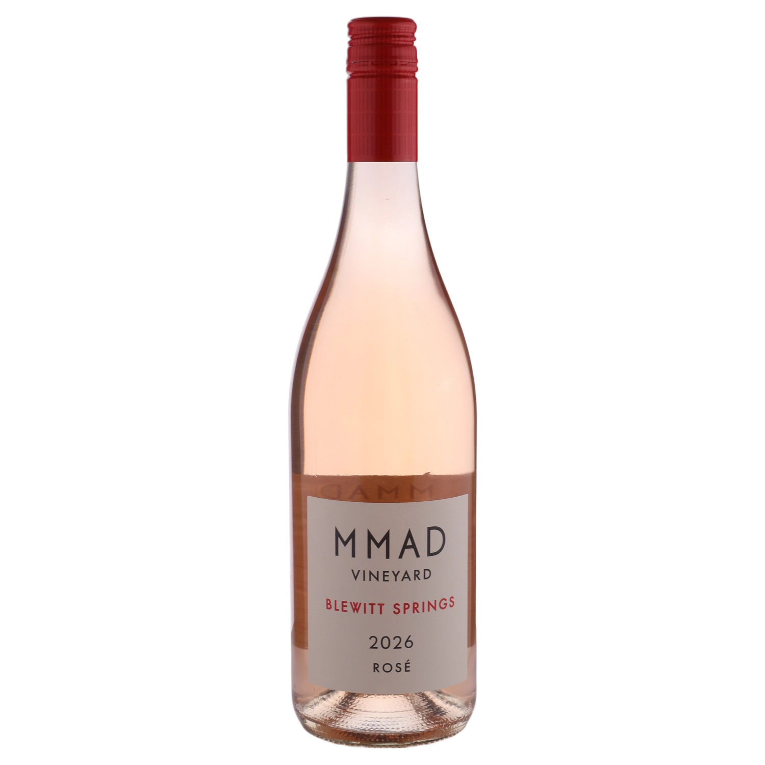 A bottle of MMAD Vineyard Rose 2026 750ml Rose Wine