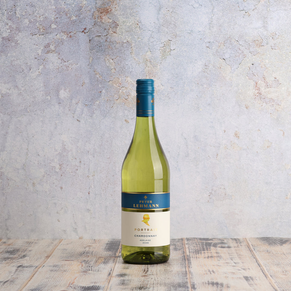 A bottle of Peter Lehmann Portraits Chardonnay 2026 750ml White Wine