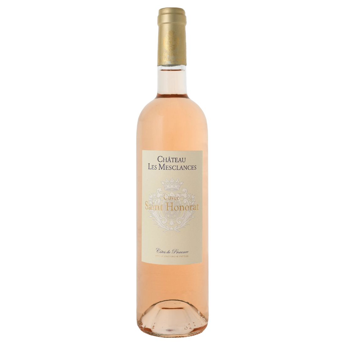 A bottle of Les Mesclances St Honorat Rose AOC Provence Double Magnum 2019 3000ml Rose Wine