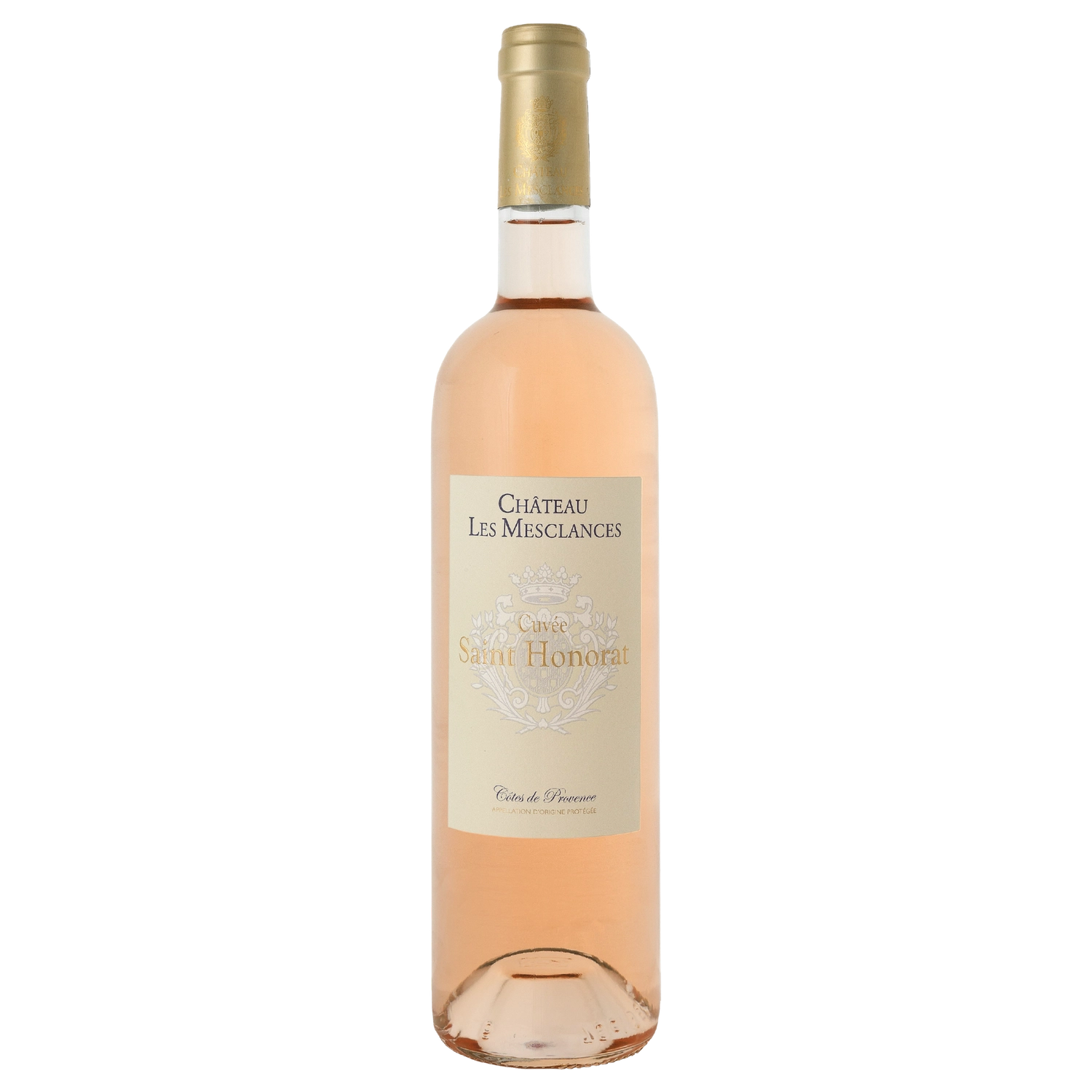 A bottle of Les Mesclances St Honorat Rose AOC Provence Double Magnum 2019 3000ml Rose Wine
