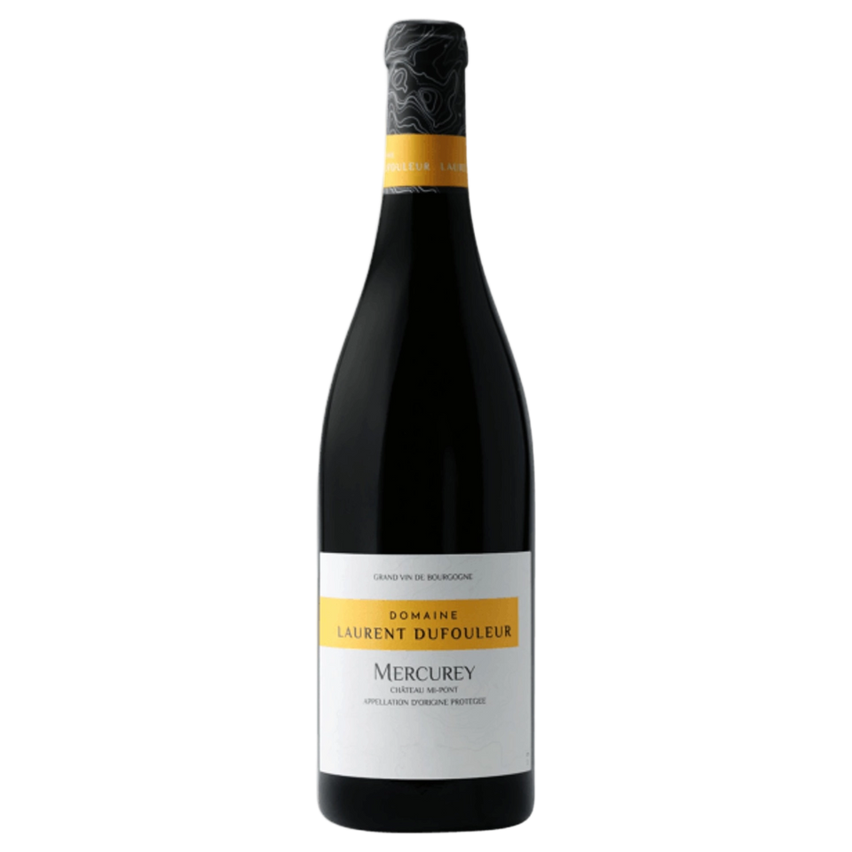 A bottle of Domaine Laurent Dufouleur Mercurey Chateau Mi Pont Pinot Noir 2022 750ml Red Wine