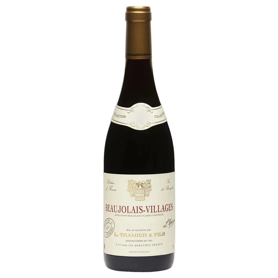 A bottle of Tramier Beaujolais Villages Red AOP Beaujolais Villages 2022 750ml Red Wine