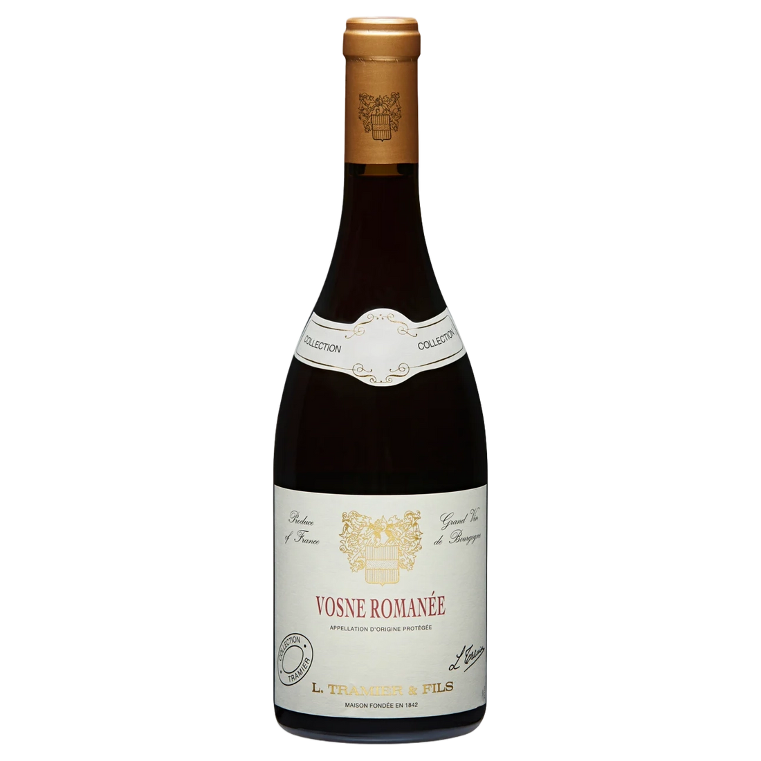 A bottle of Tramier Vosne Romanee Pinot Noir 2020 750ml Red Wine