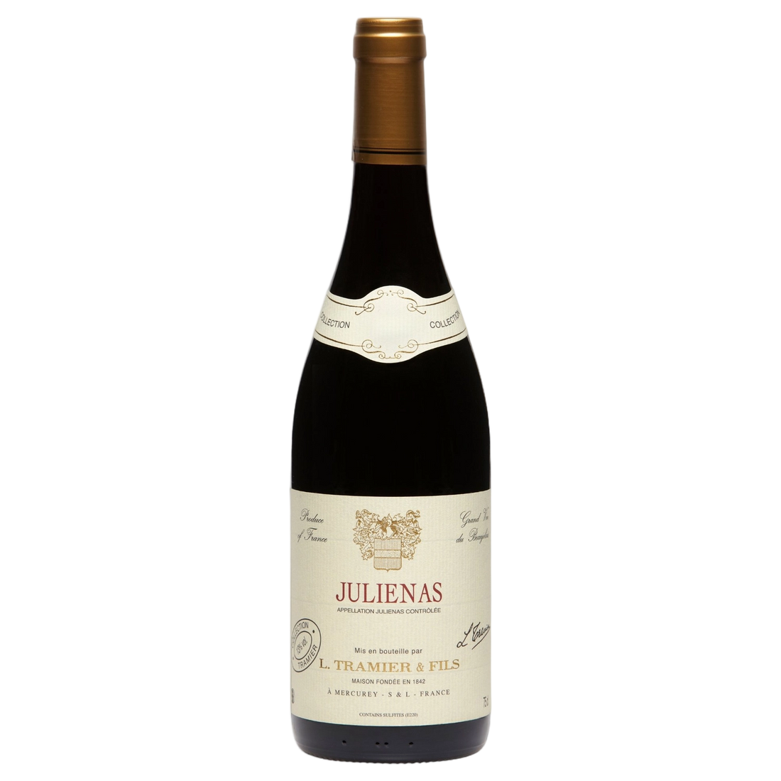 A bottle of Tramier Julienas Red Grand Vin du Beaujolais 2024 750ml Red Wine