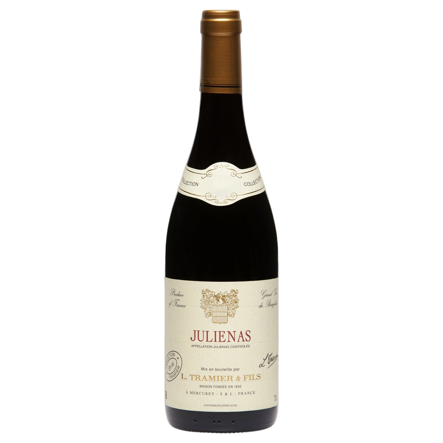 A bottle of Tramier Julienas Red Grand Vin du Beaujolais 2024 750ml Red Wine