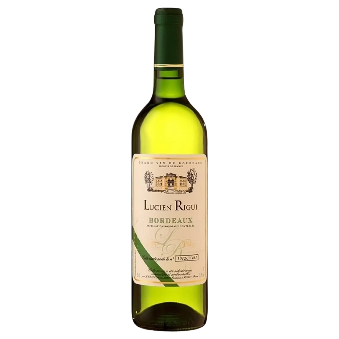 A bottle of Lucien Rigui Bordeaux Blanc AOC Bordeaux 2024 750ml White Wine