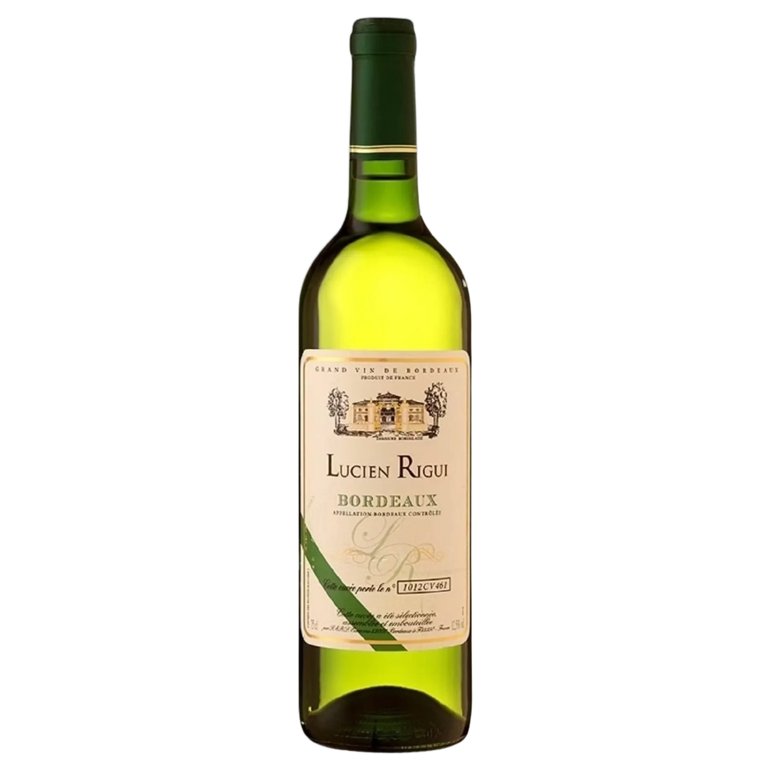 A bottle of Lucien Rigui Bordeaux Blanc AOC Bordeaux 2024 750ml White Wine
