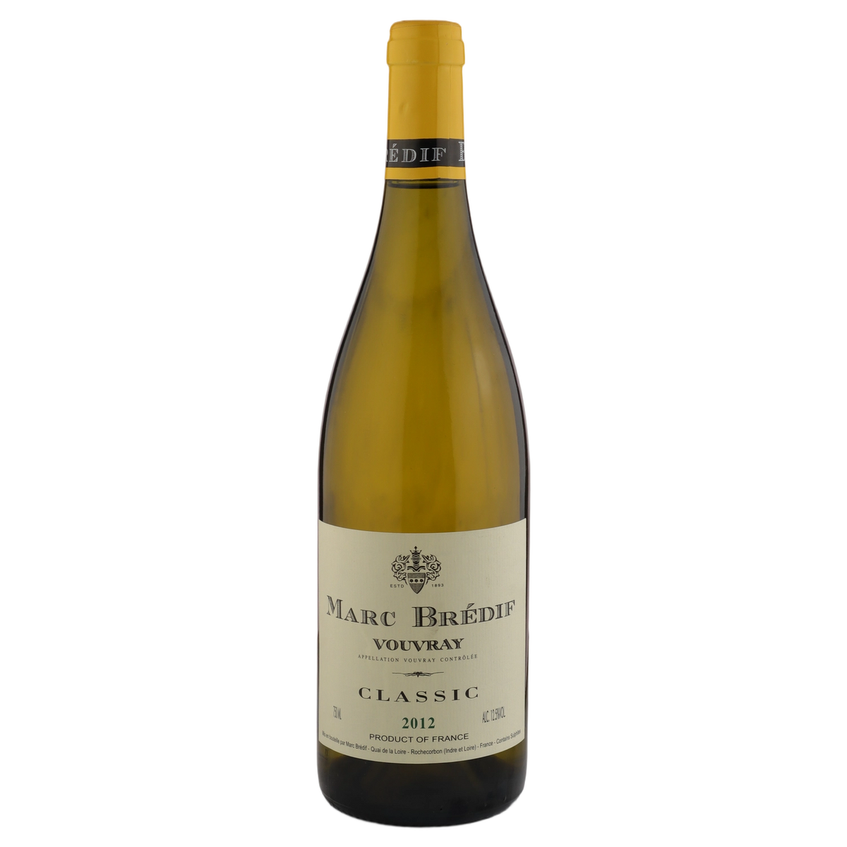 A bottle of Marc Bredif Vouvray Classic Museum Release 2018 750ml White Wine