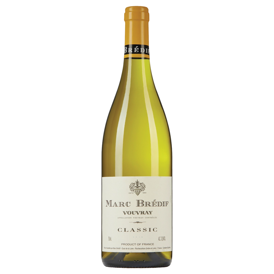 A bottle of Marc Brédif Vouvray Classic Museum Release 2020 750ml White Wine