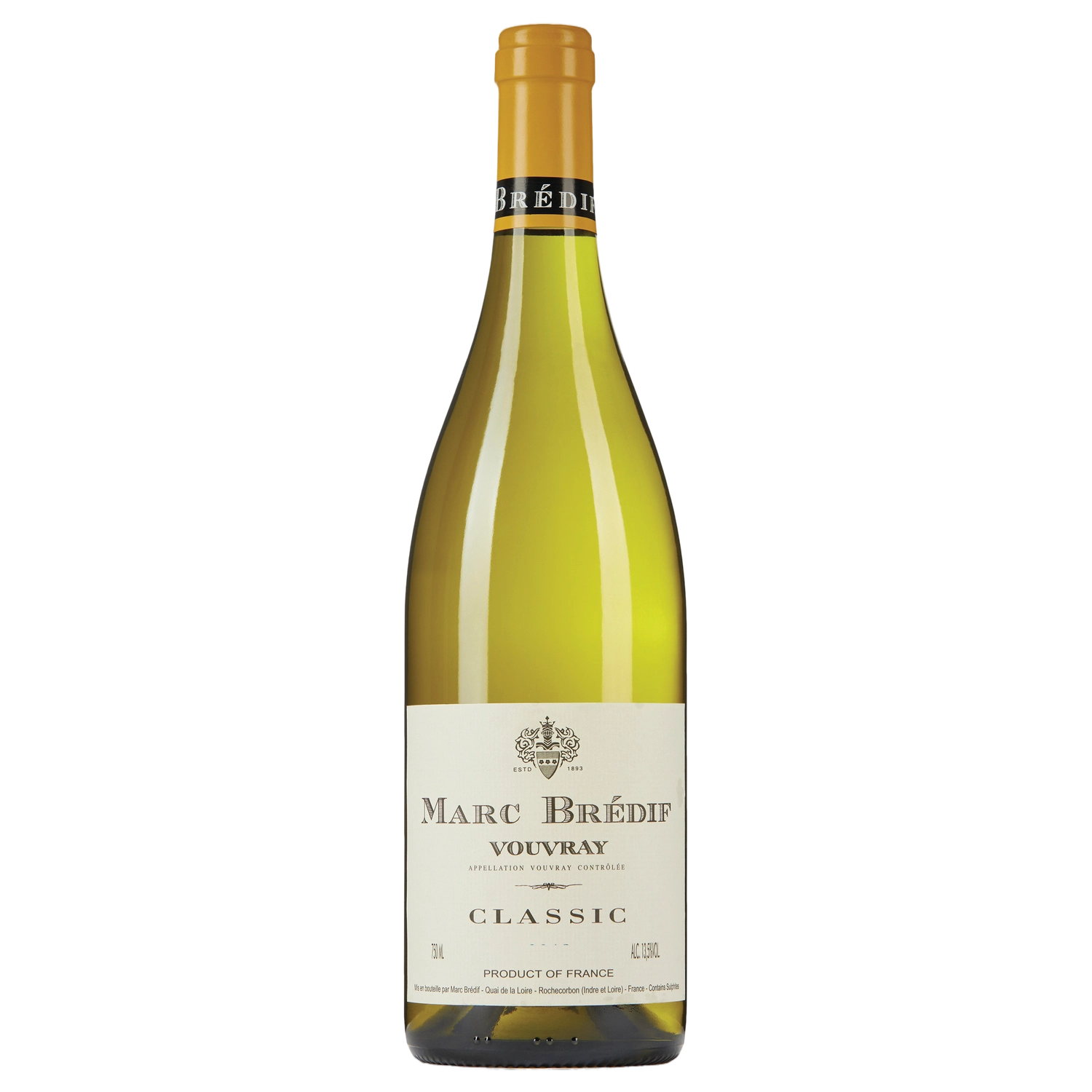 A bottle of Marc Brédif Vouvray Classic Museum Release 2020 750ml White Wine