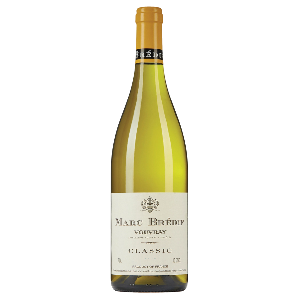 A bottle of Marc Brédif Vouvray Classic Museum Release 2020 750ml White Wine
