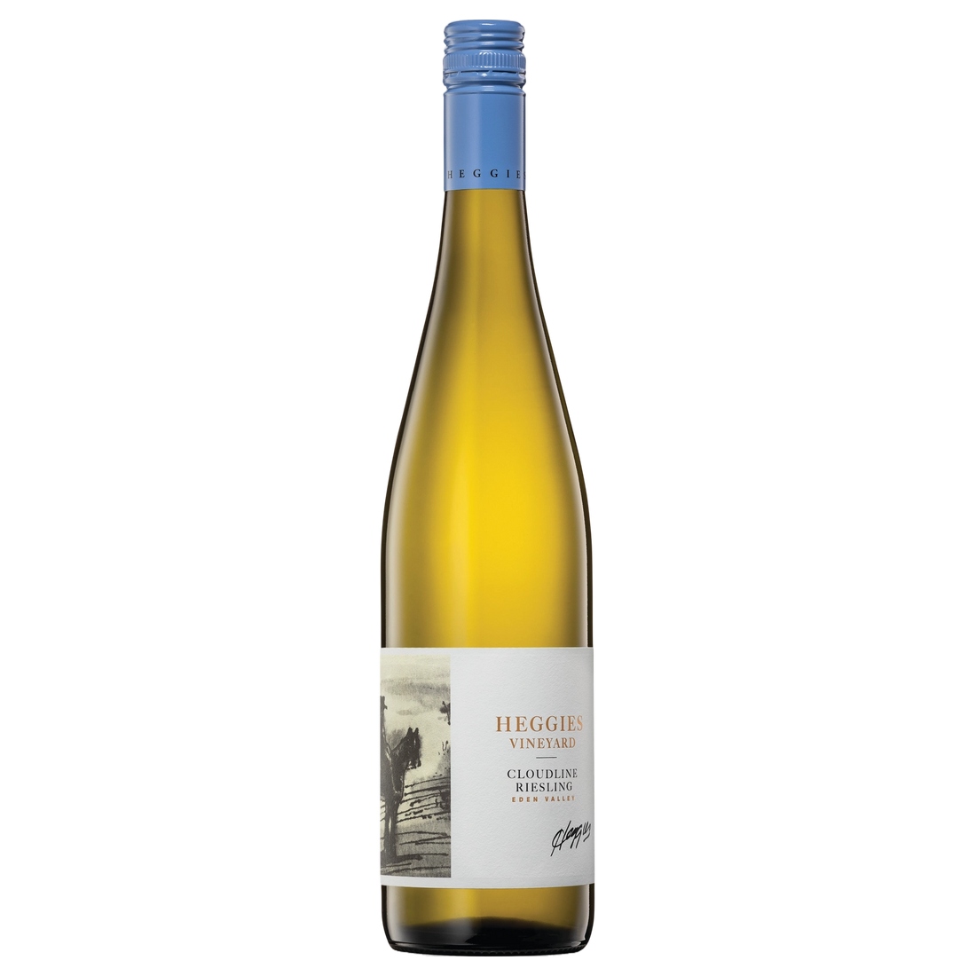A bottle of Heggies Vineyard Cloudline Riesling 2026 750ml White Wine