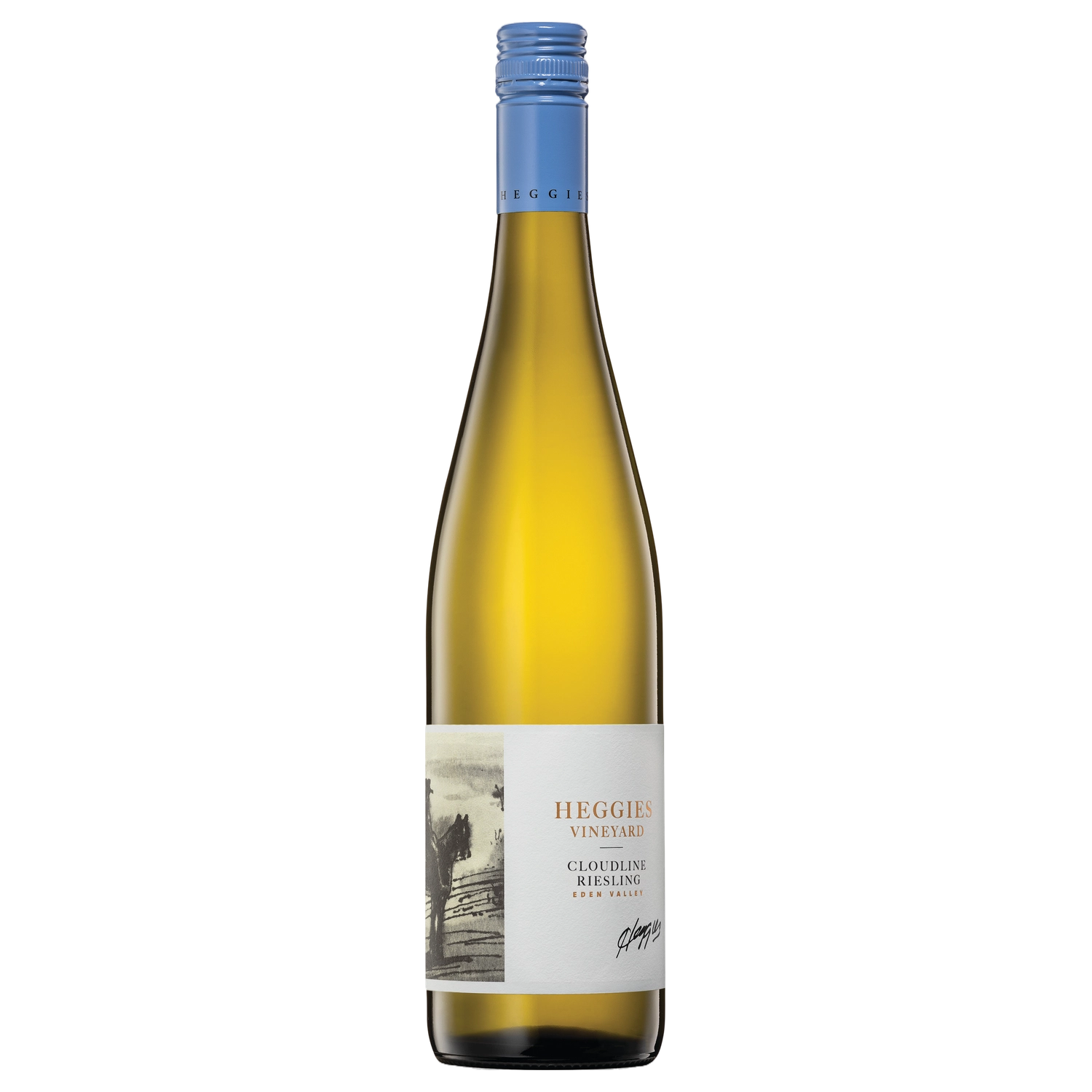 A bottle of Heggies Vineyard Cloudline Riesling 2026 750ml White Wine