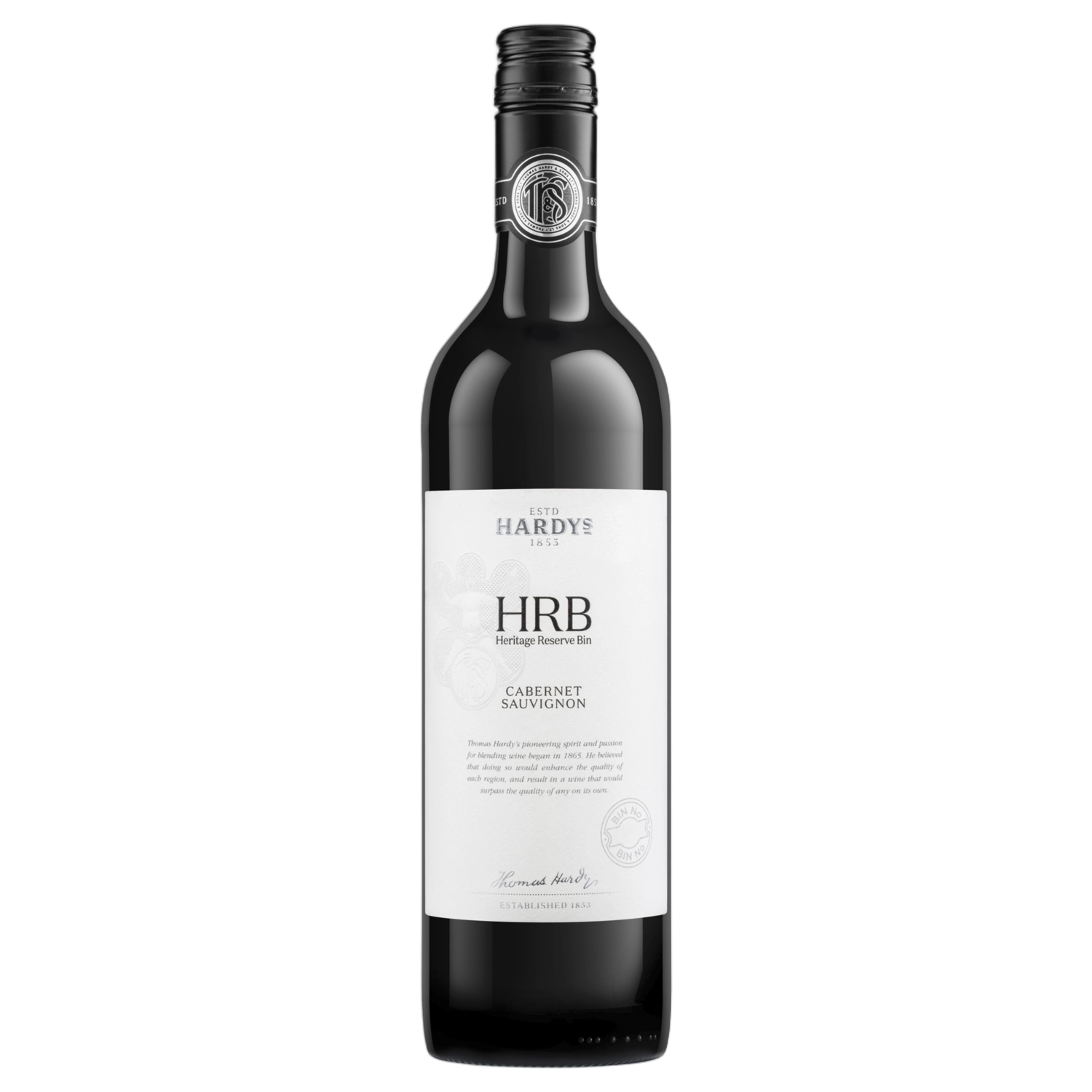 A bottle of Hardy's HRB Cabernet Sauvignon 2021 750ml Red Wine