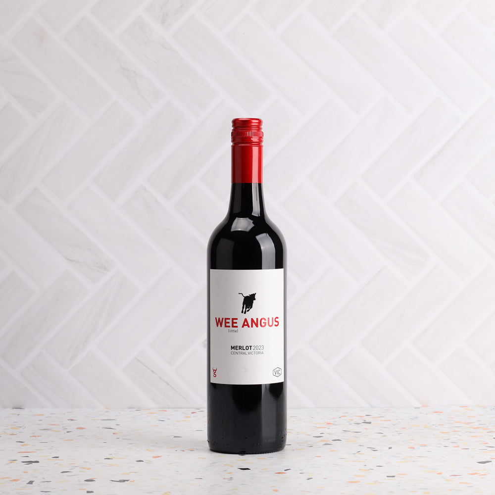 A bottle of Black Angus Wee Angus Merlot 2023 750ml Red Wine