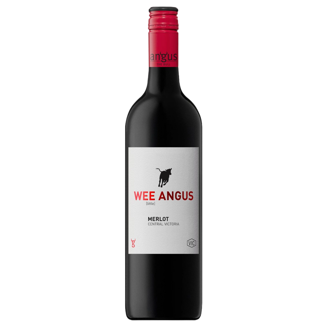 A bottle of Black Angus Wee Angus Merlot 2023 750ml Red Wine