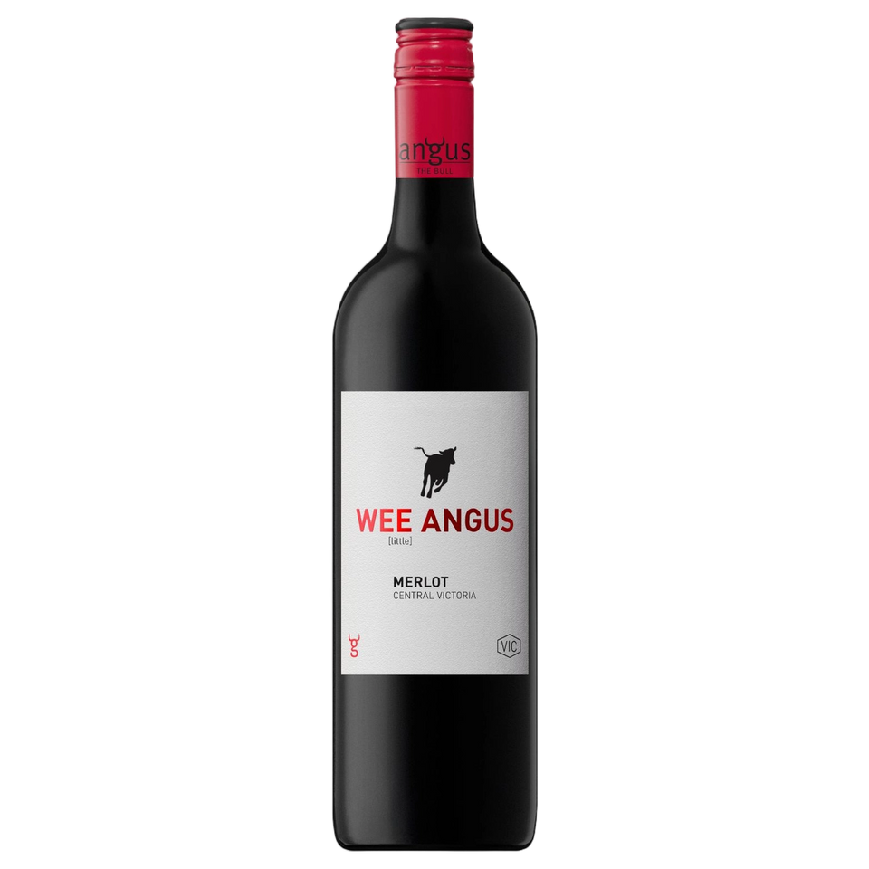 A bottle of Black Angus Wee Angus Merlot 2023 750ml Red Wine