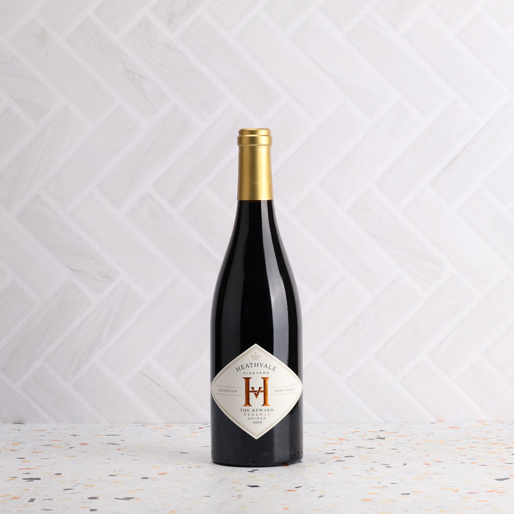 A bottle of Heathvale The Reward Reserve Shiraz 2020 750ml Red Wine