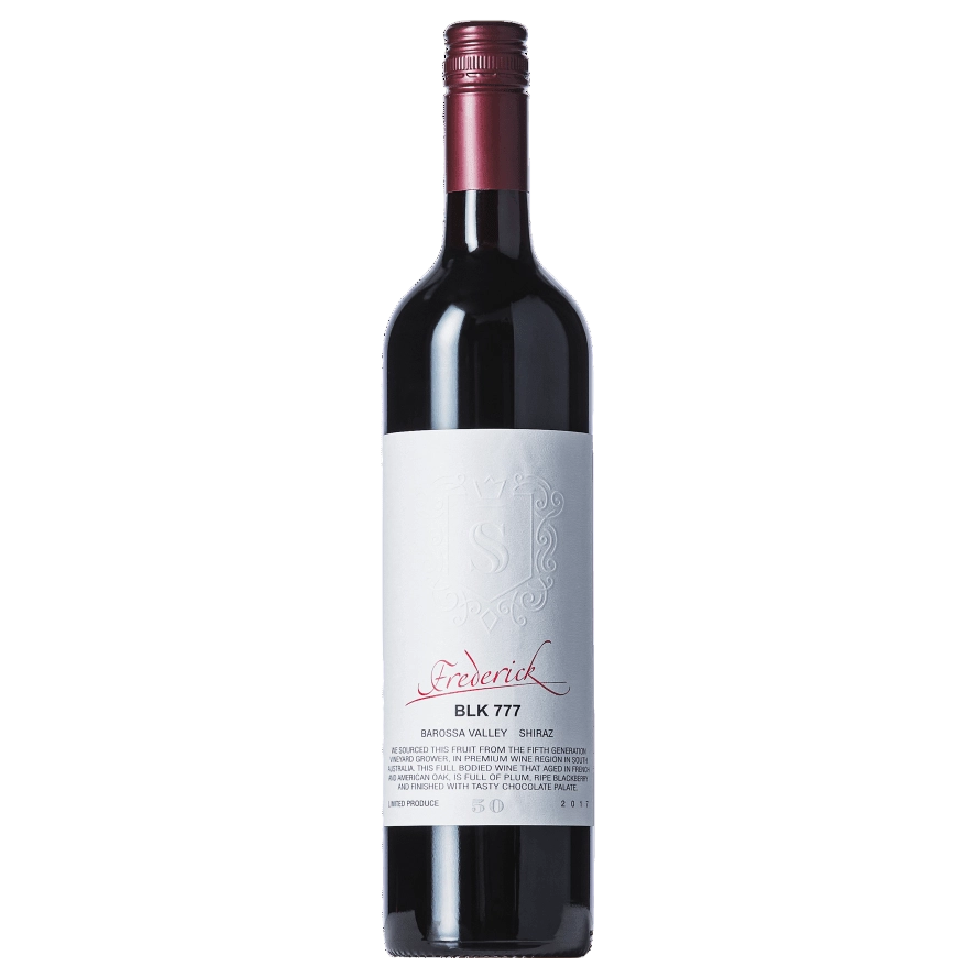 A bottle of Sieger Estate Frederick BLK 777 Old Vine Shiraz 2021 750ml Red Wine
