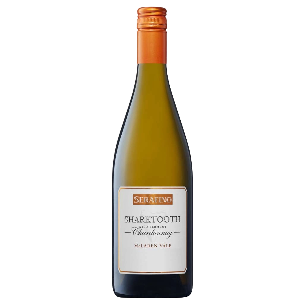 A bottle of Serafino Sharktooth Chardonnay 2025 750ml White Wine