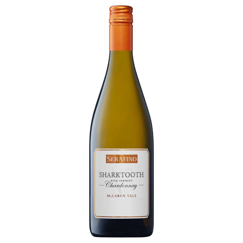 A bottle of Serafino Sharktooth Chardonnay 2025 750ml White Wine