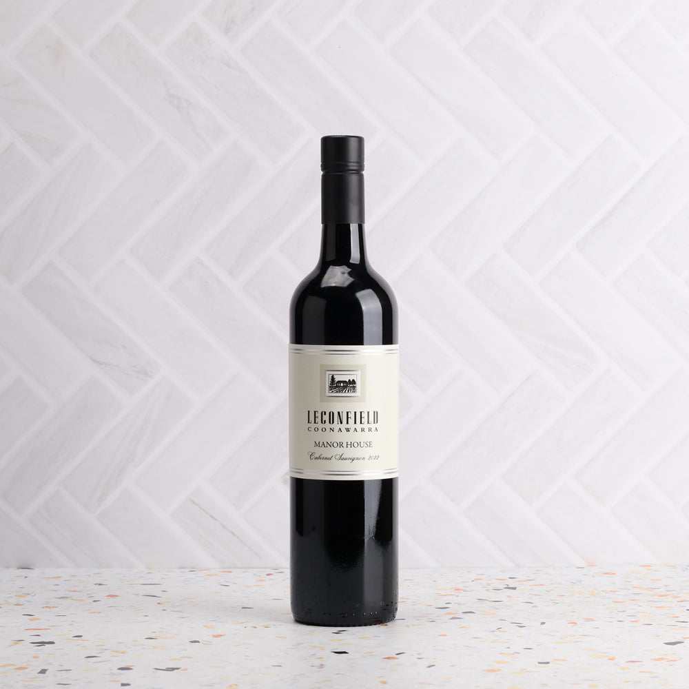A bottle of Leconfield Manor House Coonawarra Cabernet 2022 750ml Red Wine