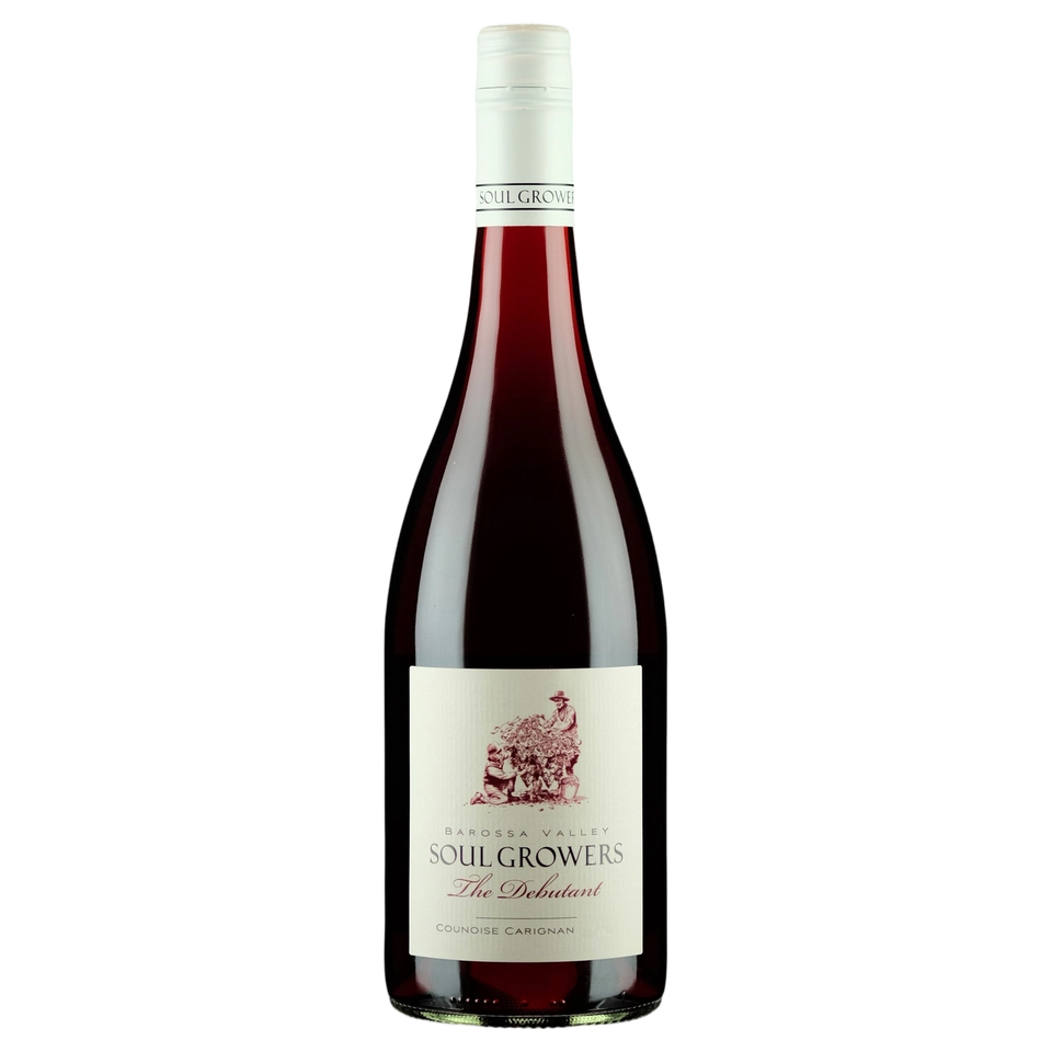 A bottle of Soul Growers The Debutant Counoise Carignan 2025 750ml Red Wine