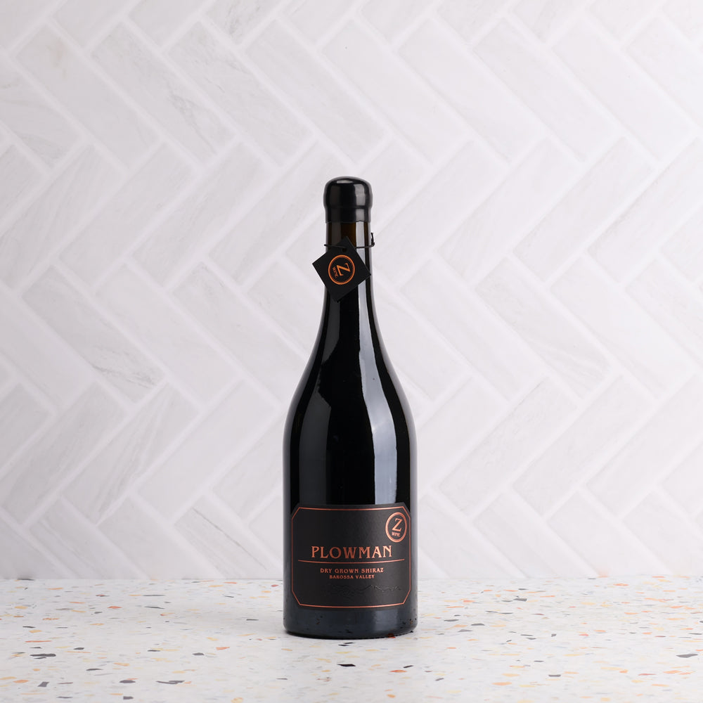 A bottle of Z Wine Plowman Dry Grown Shiraz 2023 750ml Red Wine