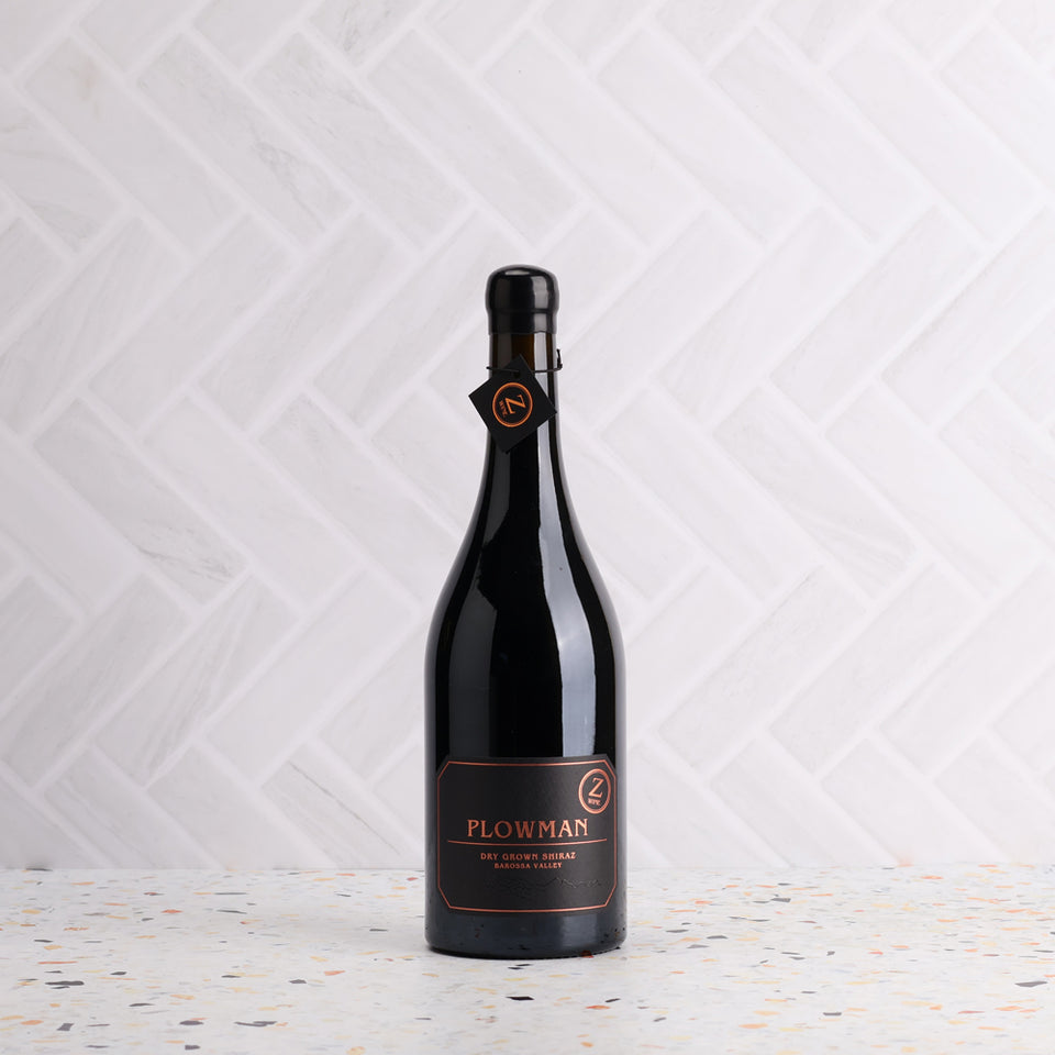 A bottle of Z Wine Plowman Dry Grown Shiraz 2023 750ml Red Wine