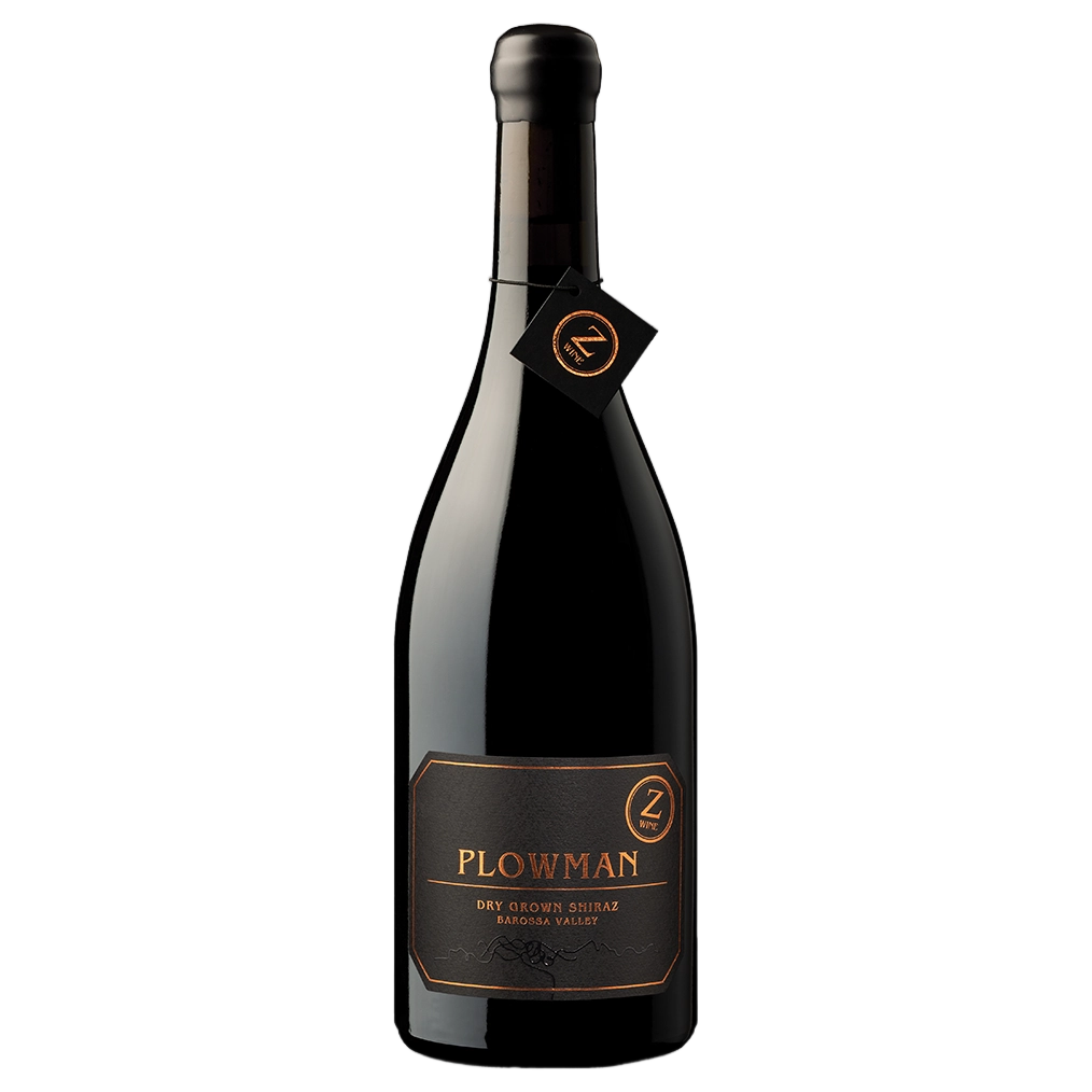 A bottle of Z Wine Plowman Dry Grown Shiraz 2023 750ml Red Wine