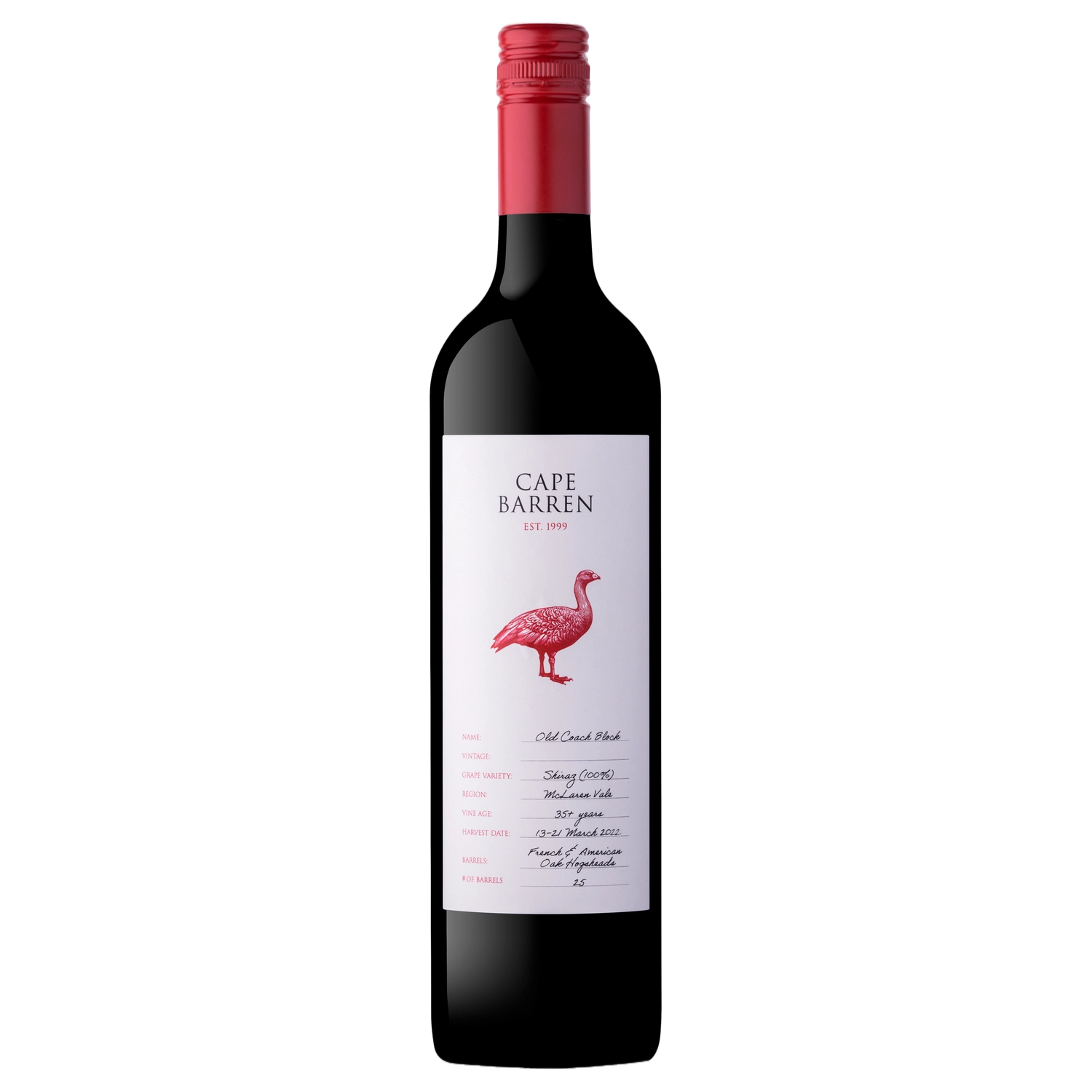 A bottle of Cape Barren Old Vine Shiraz 2022 750ml Red Wine