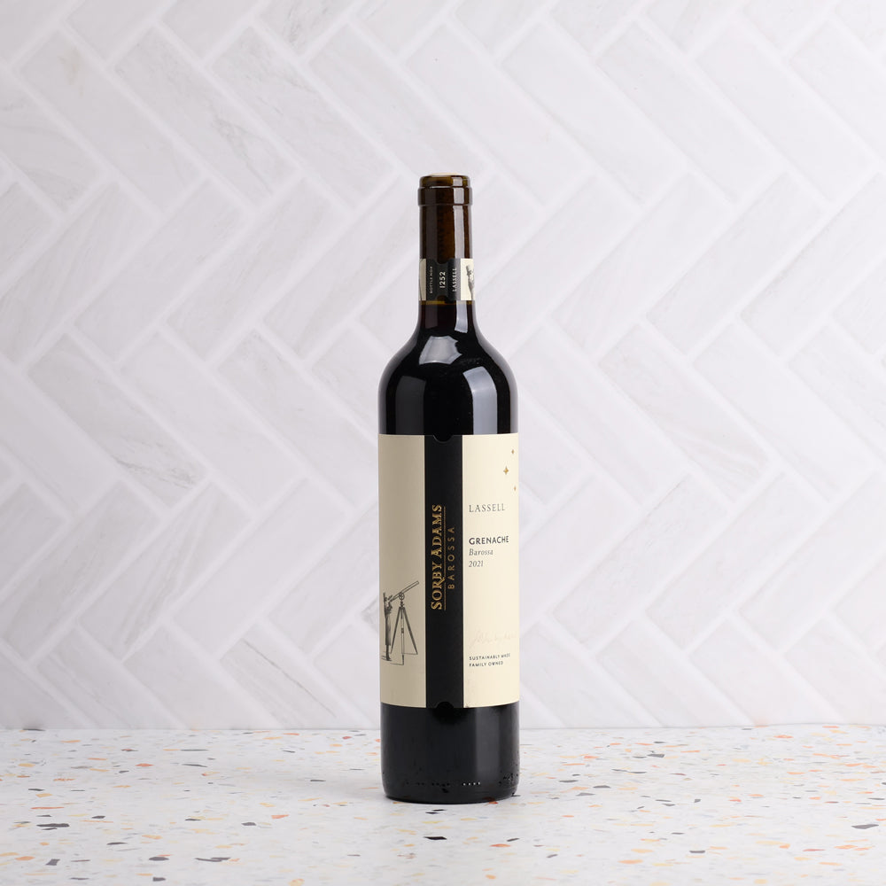 A bottle of Sorby Adams Lassell Grenache 2021 750ml Red Wine