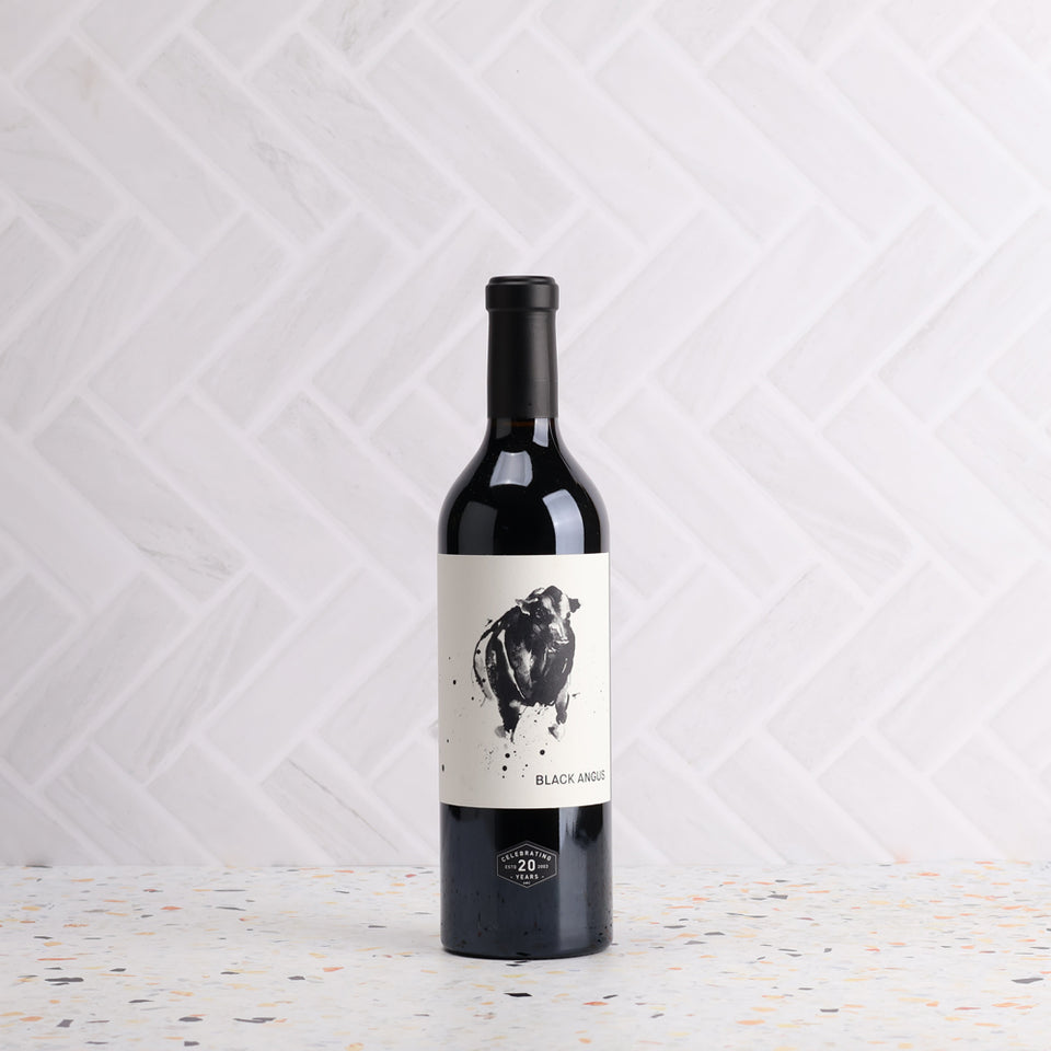 A bottle of Angus the Bull Black Angus Cabernet Sauvignon 2022 750ml Red Wine