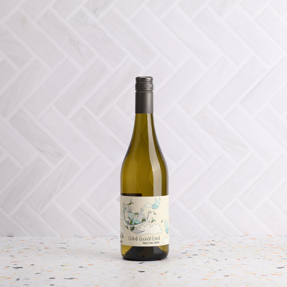 A bottle of Cloud Cuckoo Land Greco Fiano Zibibbo 2023 750ml White Wine