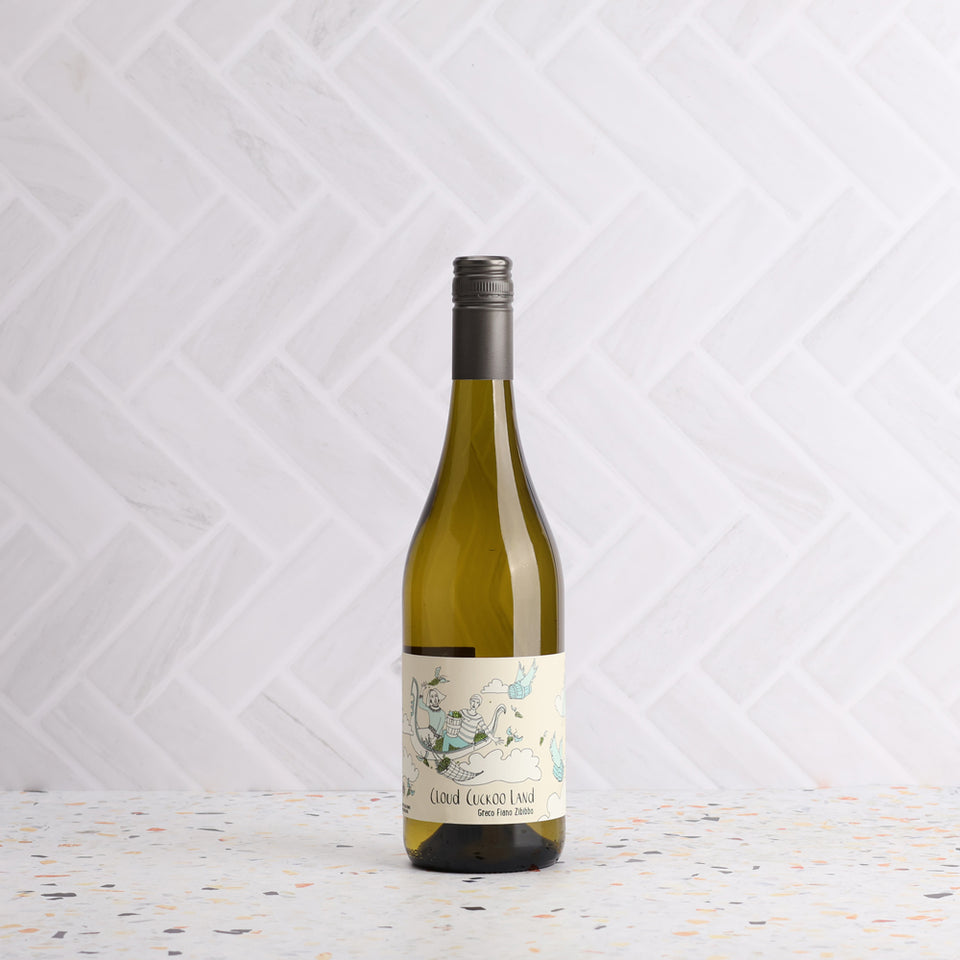 A bottle of Cloud Cuckoo Land Greco Fiano Zibibbo 2023 750ml White Wine