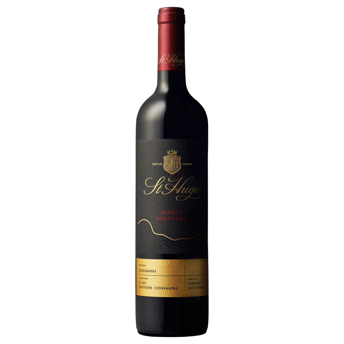 A bottle of St Hugo Single Vineyard Flint Coonawarra Cabernet 2020 750ml Red Wine