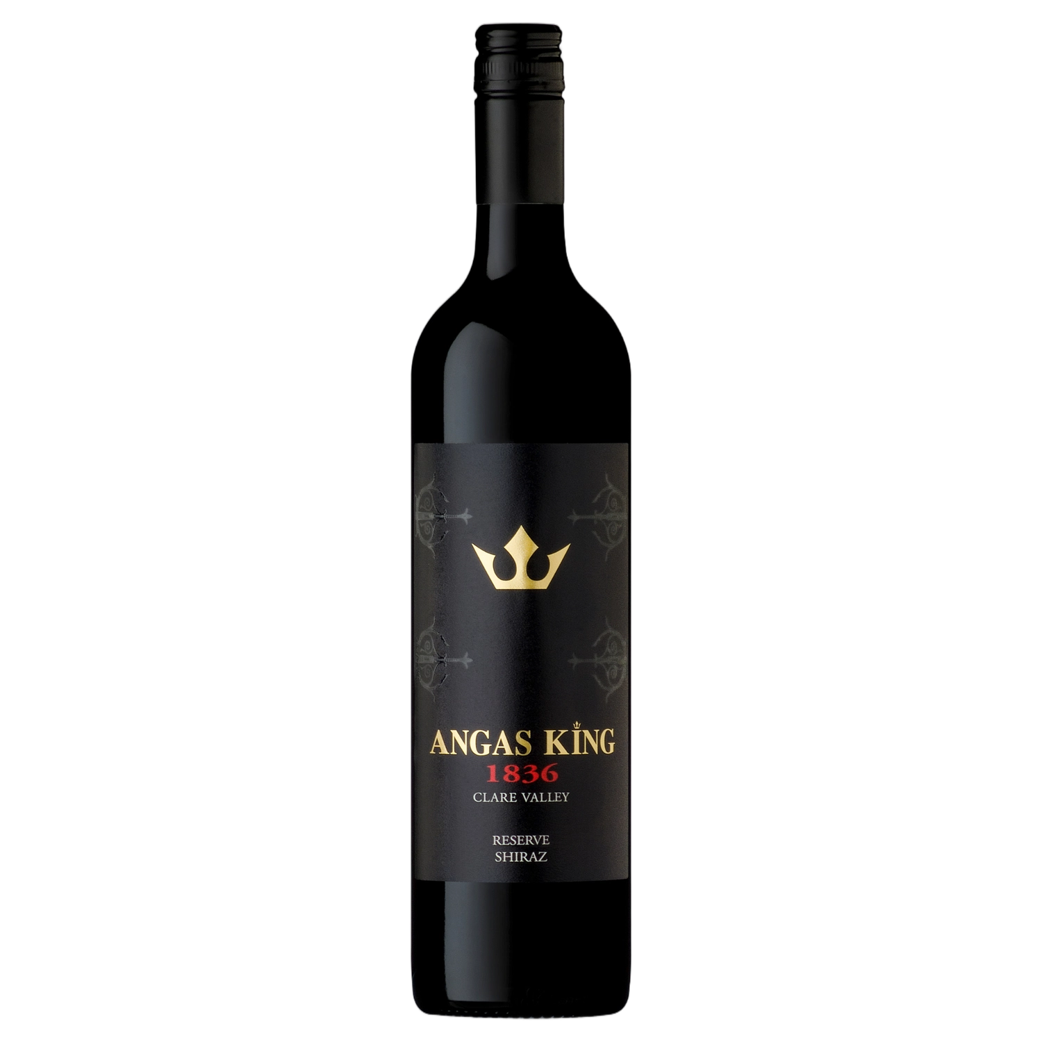 A bottle of Angas King 1836 Clare Valley Reserve Shiraz 2021 750ml Red Wine