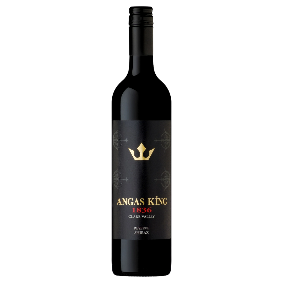 A bottle of Angas King 1836 Clare Valley Reserve Shiraz 2021 750ml Red Wine