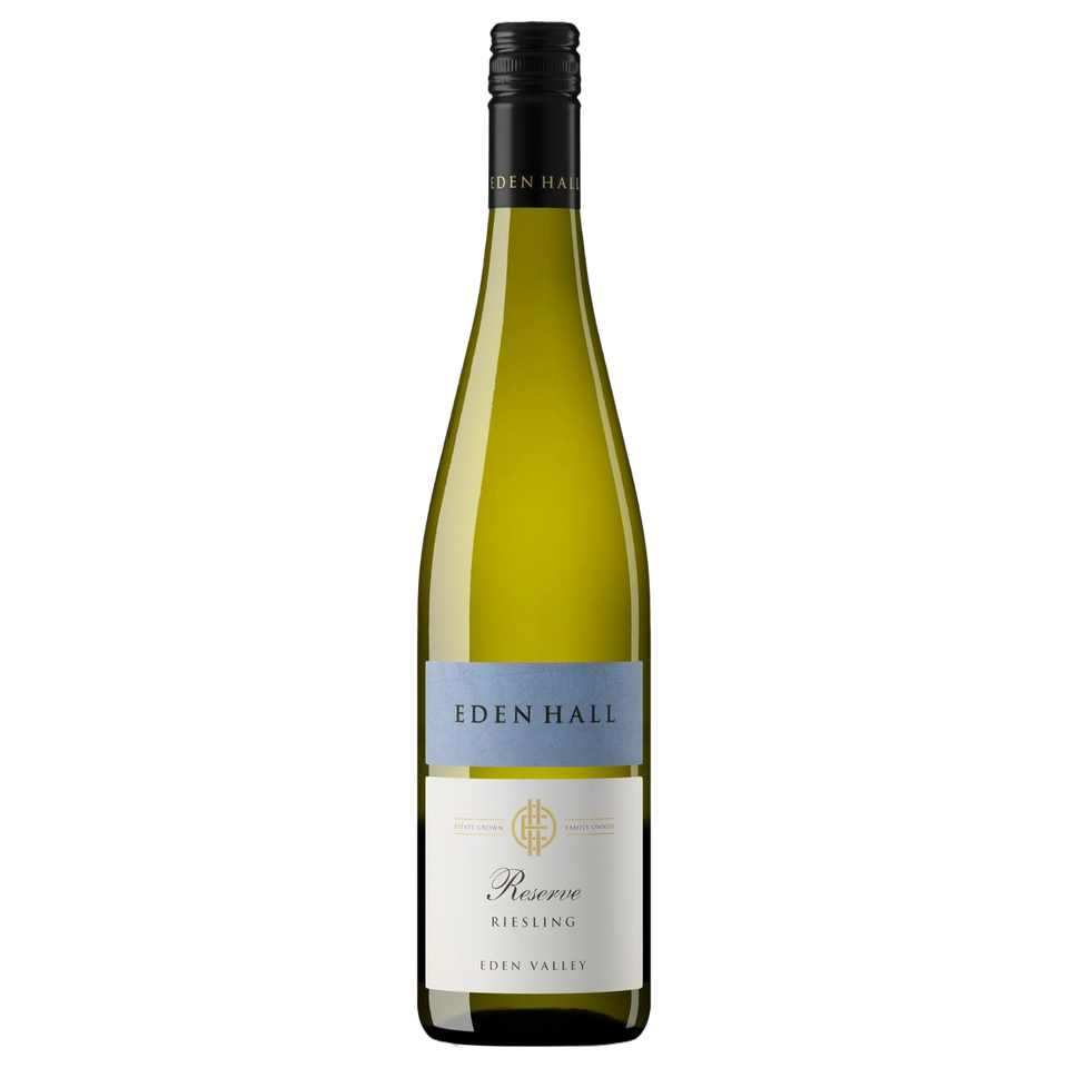 A bottle of Eden Hall Reserve Riesling 2023 750ml White Wine