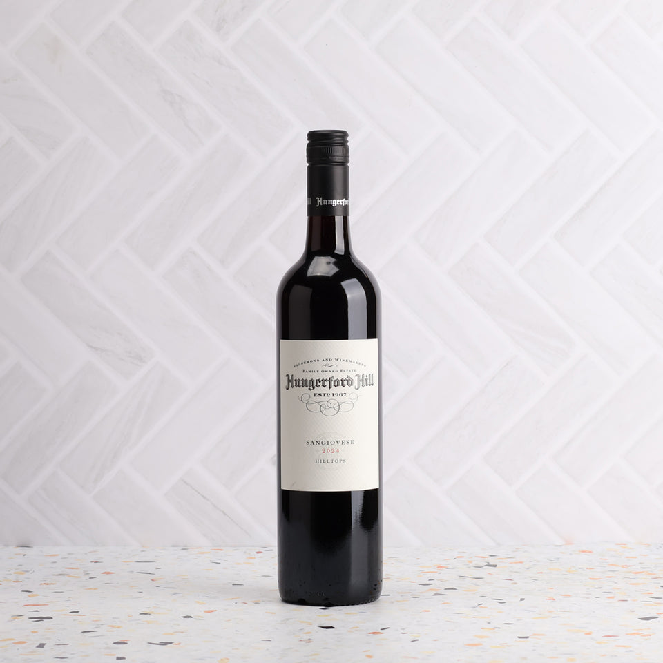 A bottle of Hungerford Hill Hilltops Sangiovese 2024 750ml Red Wine