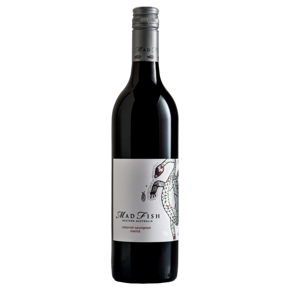 A bottle of Mad Fish Gold Turtle Cabernet Merlot 2022 750ml Red Wine