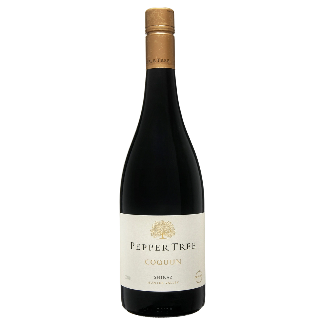 A bottle of Pepper Tree Single Vineyard Coquun Shiraz 2011 750ml Red Wine