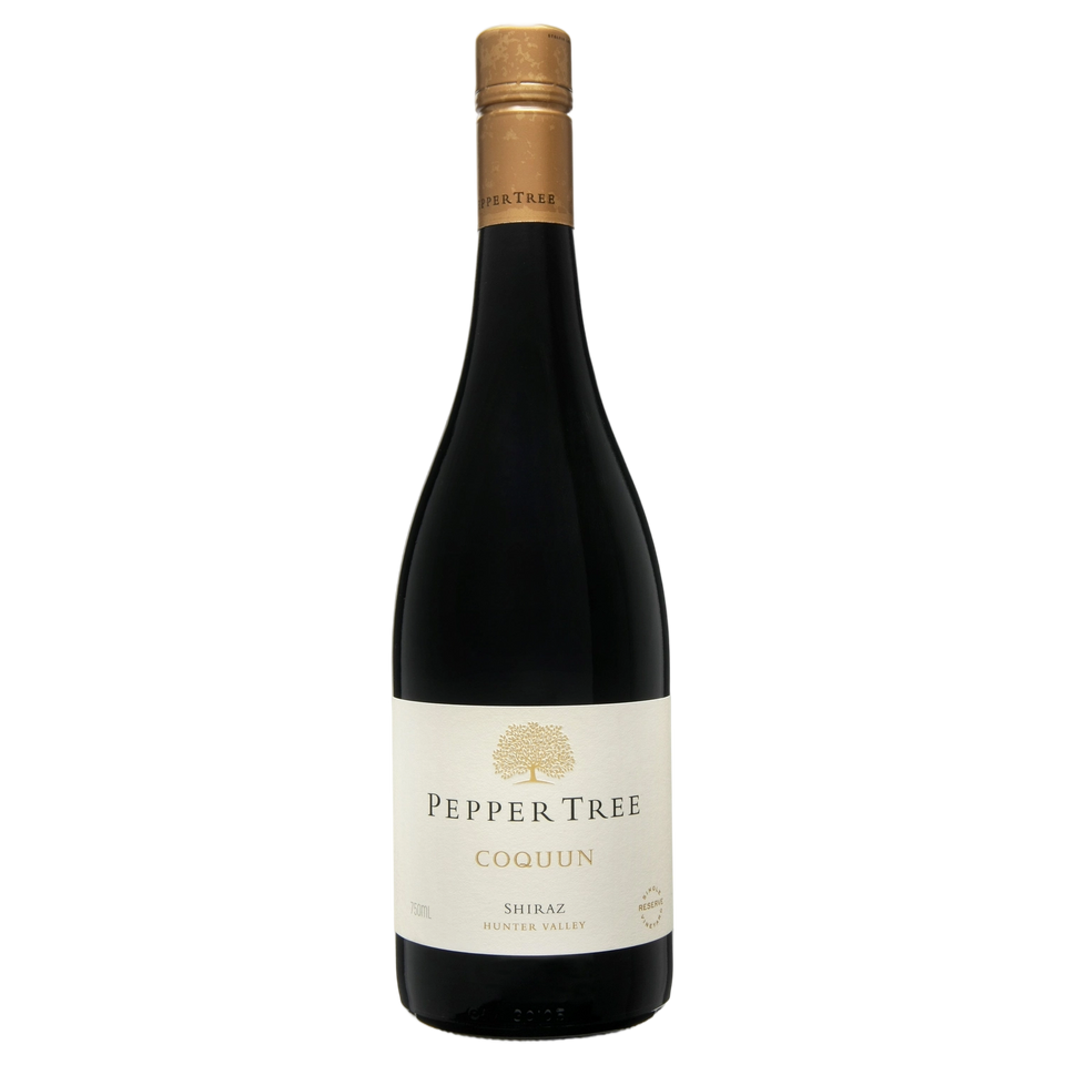A bottle of Pepper Tree Single Vineyard Coquun Shiraz 2011 750ml Red Wine