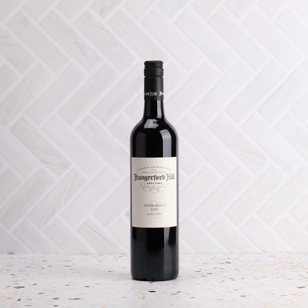 A bottle of Hungerford Hill Hilltops Tempranillo 2024 750ml Red Wine