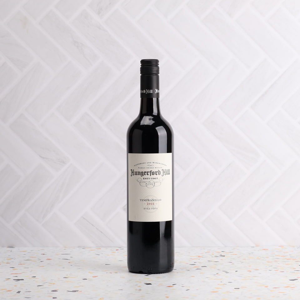 A bottle of Hungerford Hill Hilltops Tempranillo 2024 750ml Red Wine