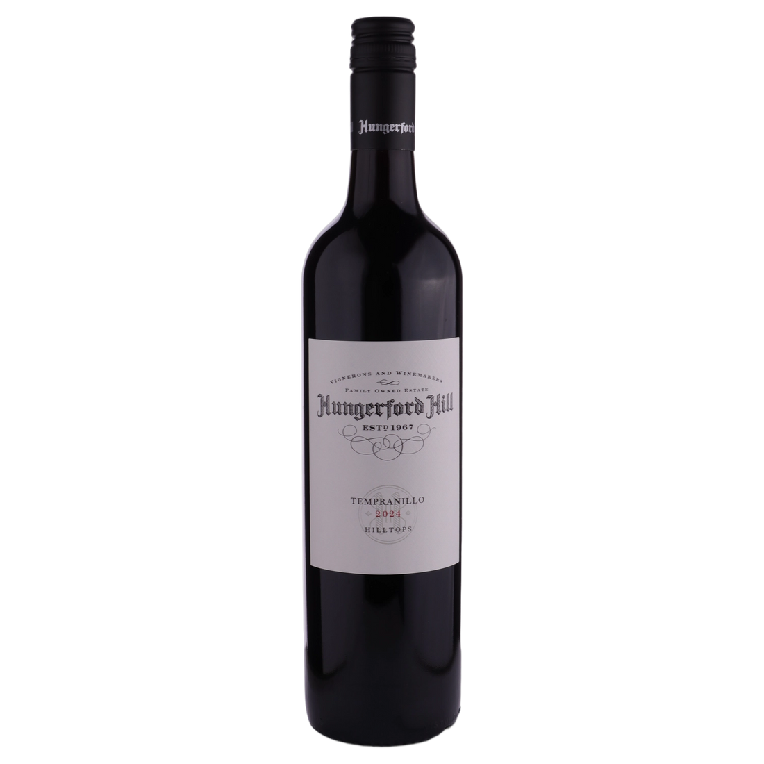 A bottle of Hungerford Hill Hilltops Tempranillo 2024 750ml Red Wine